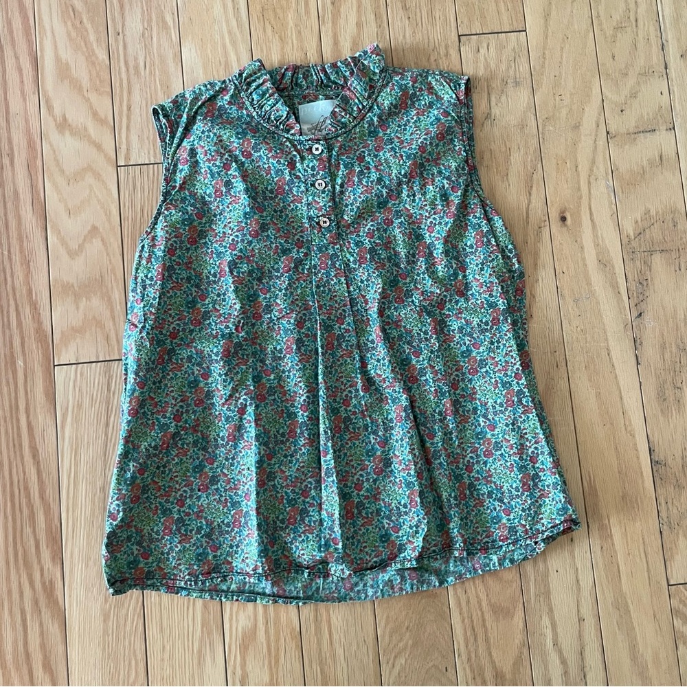 Girls Floral Sleeveless Top